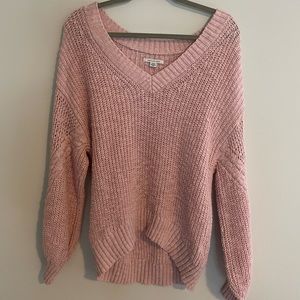 Slouchy Pink Sweater - American Eagle